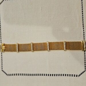 Swarovski Gold Mesh Bracelet